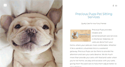 Desktop Screenshot of preciouspupsservices.com